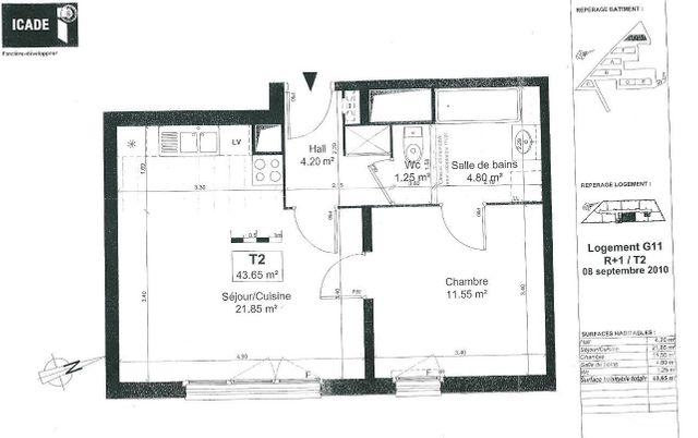 Appartement F2 à louer - 2 pièces - 43.65 m2 - TOURCOING - 59 - NORD-PAS-DE-CALAIS - Century 21 Rue Nationale Appartement F2 à louer - 2 pièces - 43.65 m2 - TOURCOING - 59 - NORD-PAS-DE-CALAIS - Century 21 Rue Nationale